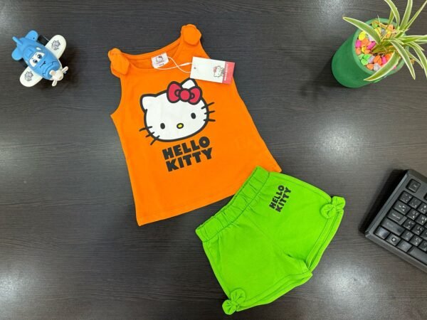 Hello Kitty Summer Set – Cutest Combo for Your Little Princess! (Orange+ Green Edition)