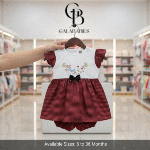 🎀𝖢𝗁𝖺𝗋𝗆𝗂𝗇𝗀 𝖢𝗁𝖾𝖼𝗄𝖾𝗋𝖾𝖽 𝖡𝖺𝖻𝗒 𝖮𝗎𝗍𝖿𝗂𝗍🎀 (Red & white)