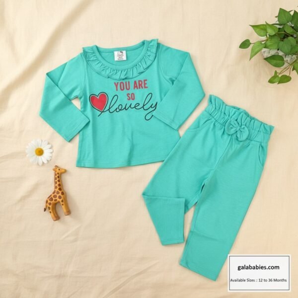 Lovely Mint Green Baby Set