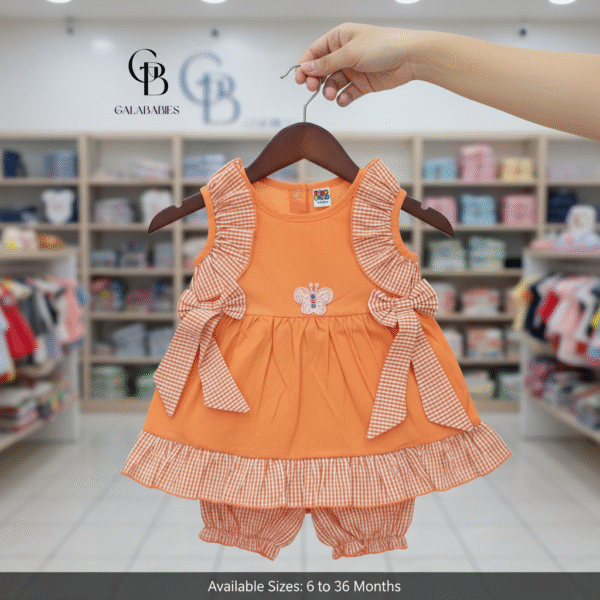 Baby Girl Butterfly Bow Dress Set