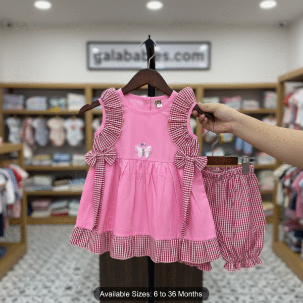 Baby Girl Butterfly Bow Dress Set