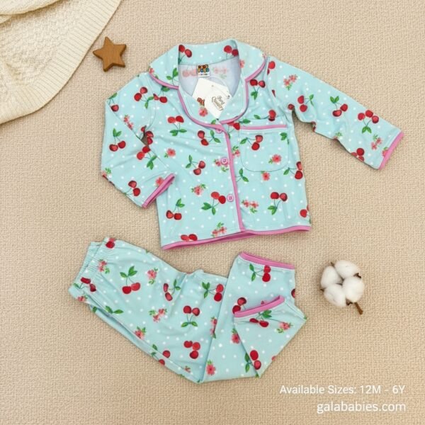 Baby Girl Cozy Set – Cherry Mint Edition