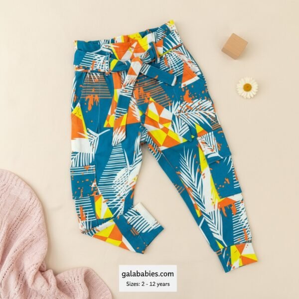 Winter Special Girls Premium Pants – Tropical Geo Edition