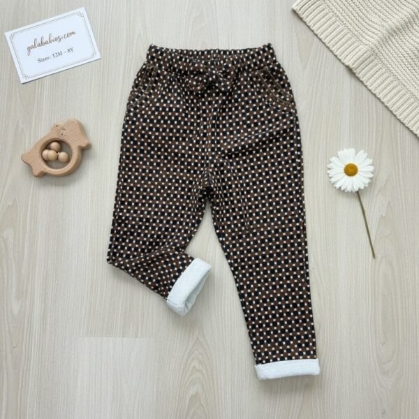 Girls Polka Dot Pants – Choco Dot Edition